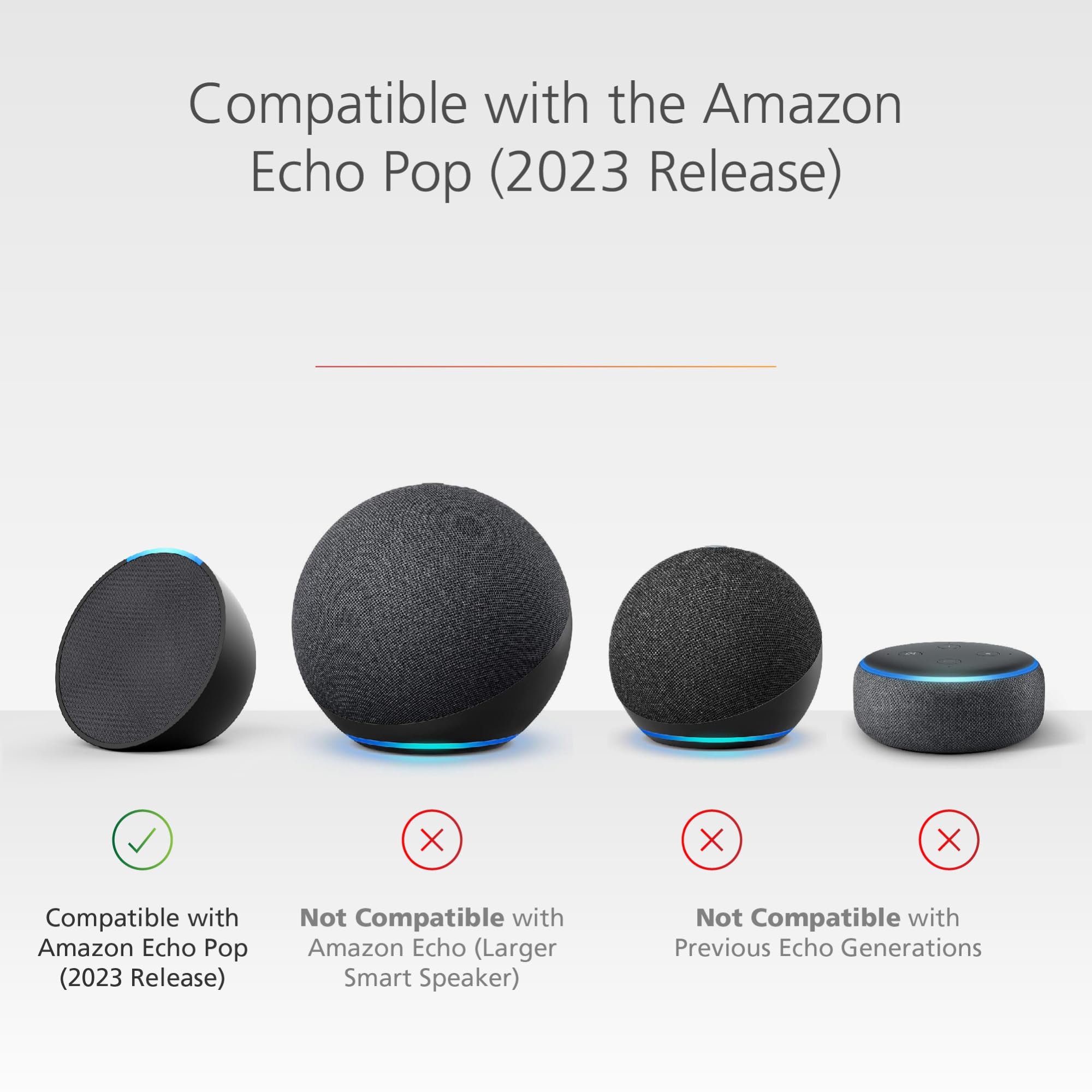 Heart themed faceplate accessory for Echo Pop