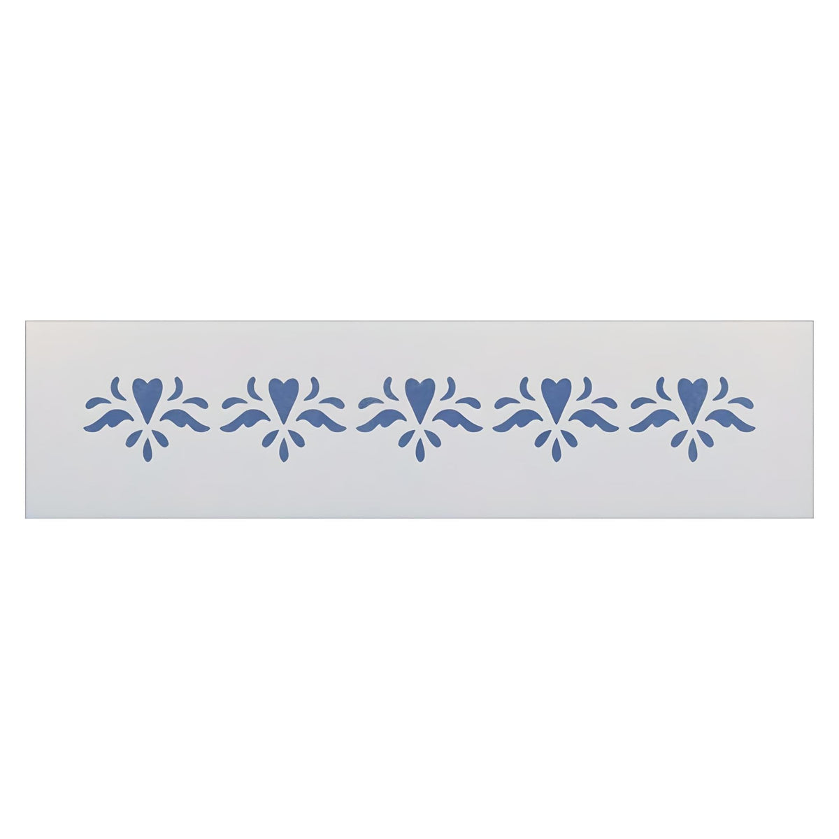 Heart border stencil template by The Artful Stencil 12x1.5 inches