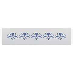 Heart border stencil template by The Artful Stencil 12x1.5 inches