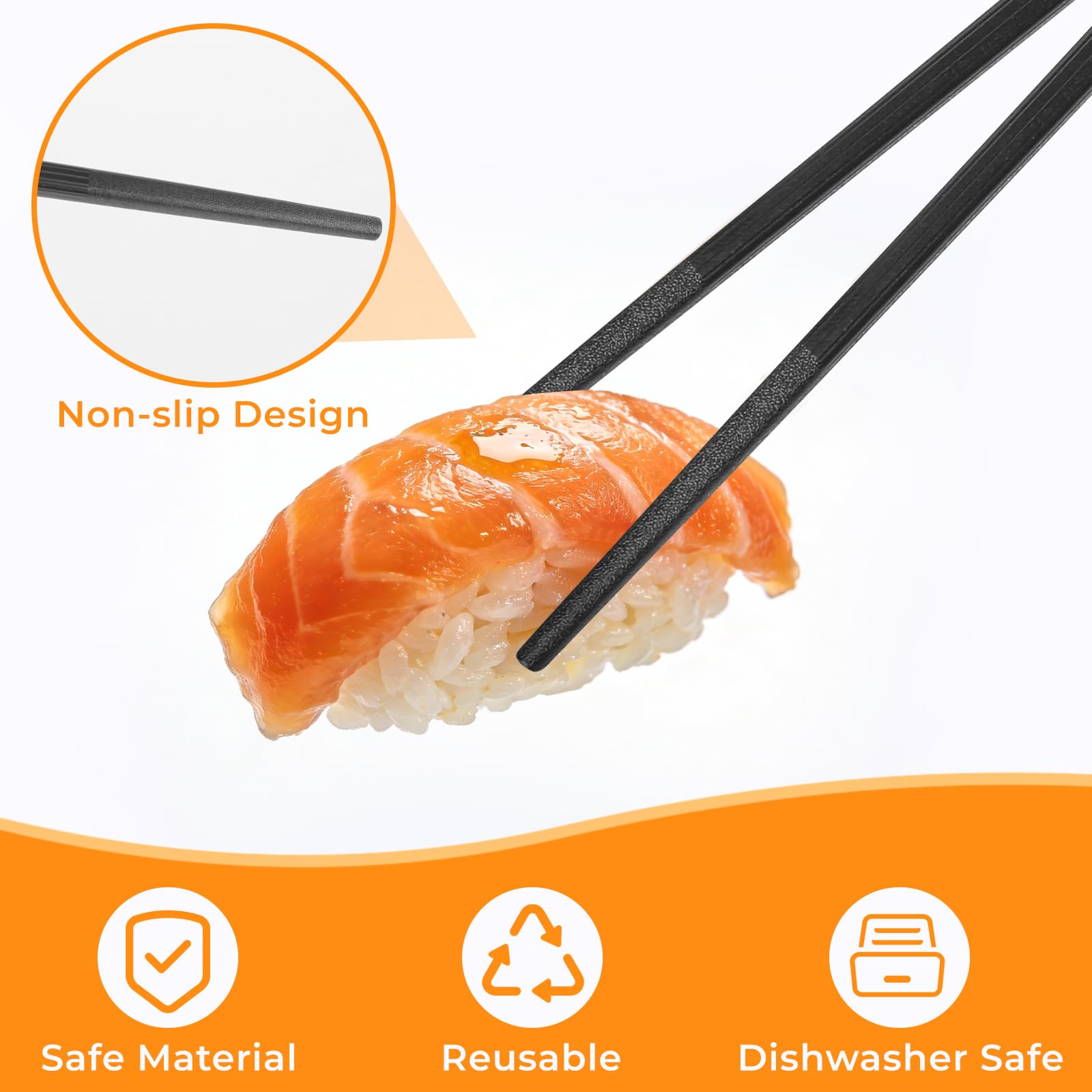 Heat resistant dishwasher safe fiberglass chopsticks
