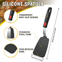Heat resistant BPA-Free silicone spatula with core
