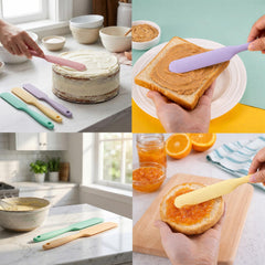Heat resistant spatula set rated -50°C to 250°C for ovens microwaves refrigerators