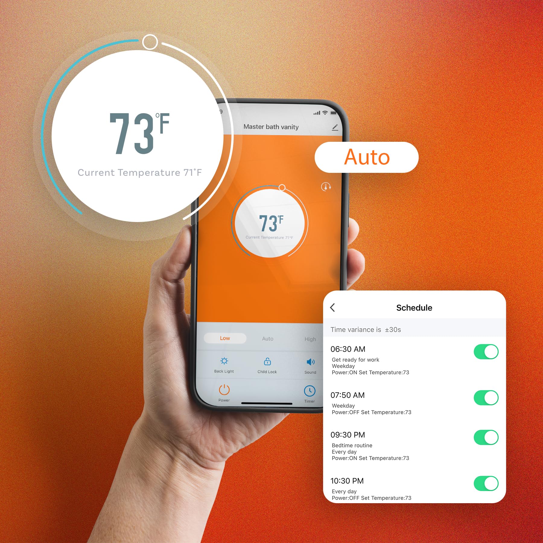 Heat Storm HS-1500-PHX-WIFI Infrared Heater remote control included