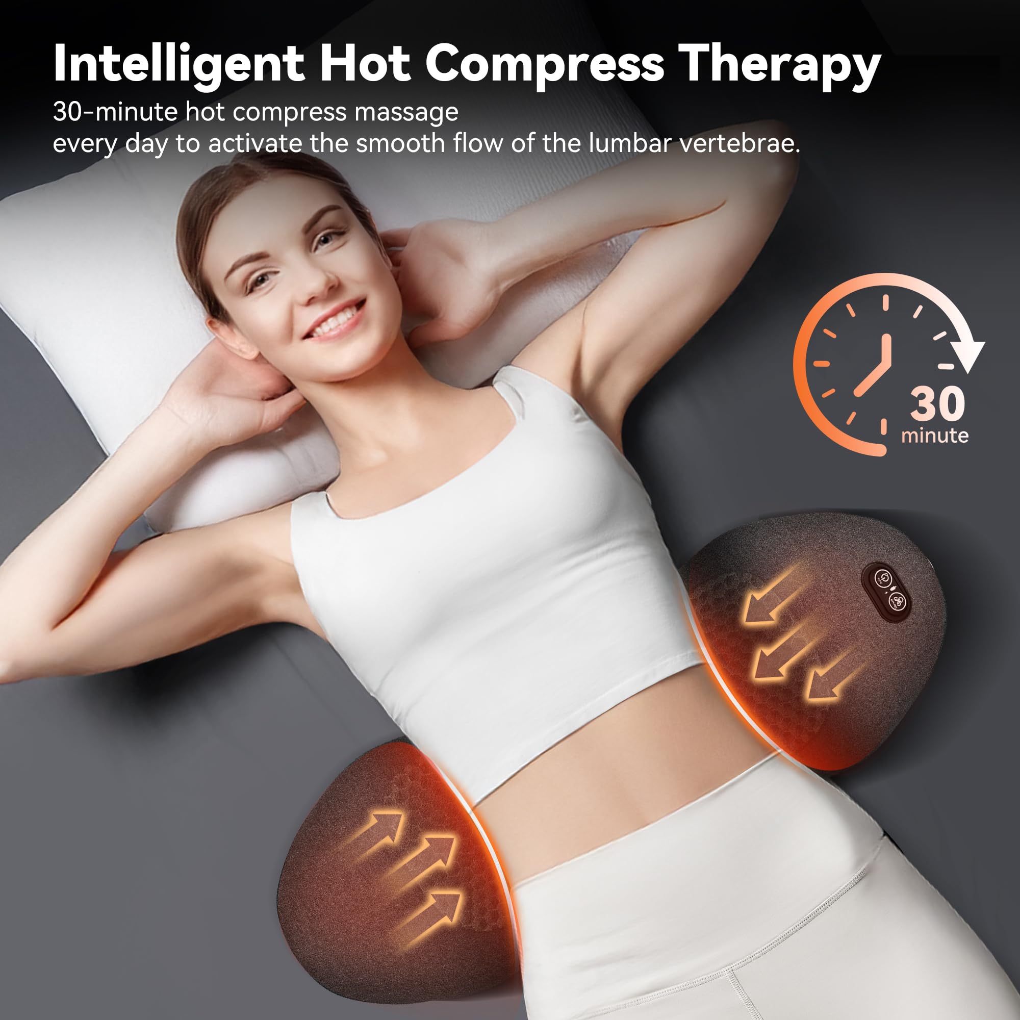 ergonomic 135 degree curvature spine support
