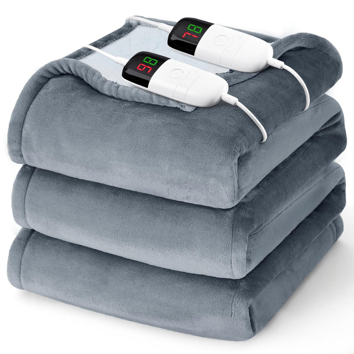 Heated Electric Blanket Queen Size two zones with dual control