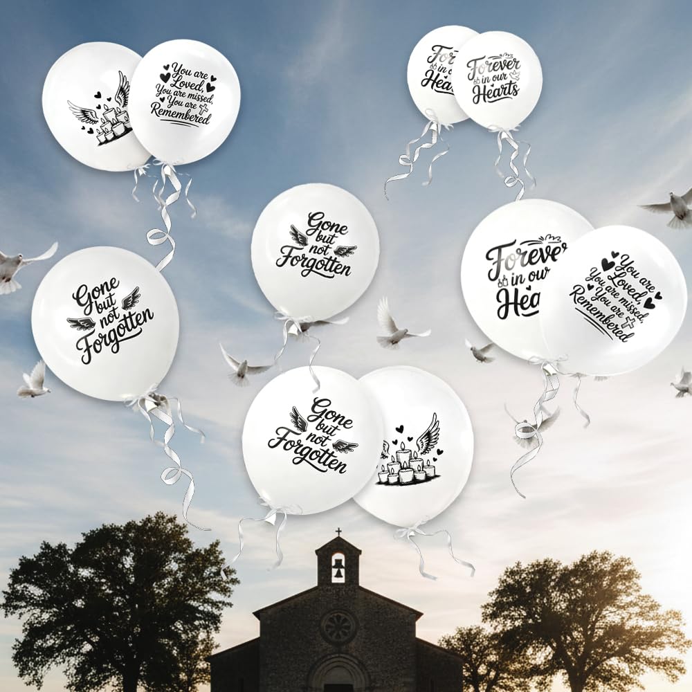dove balloons memorial decorations for anniversaries weddings