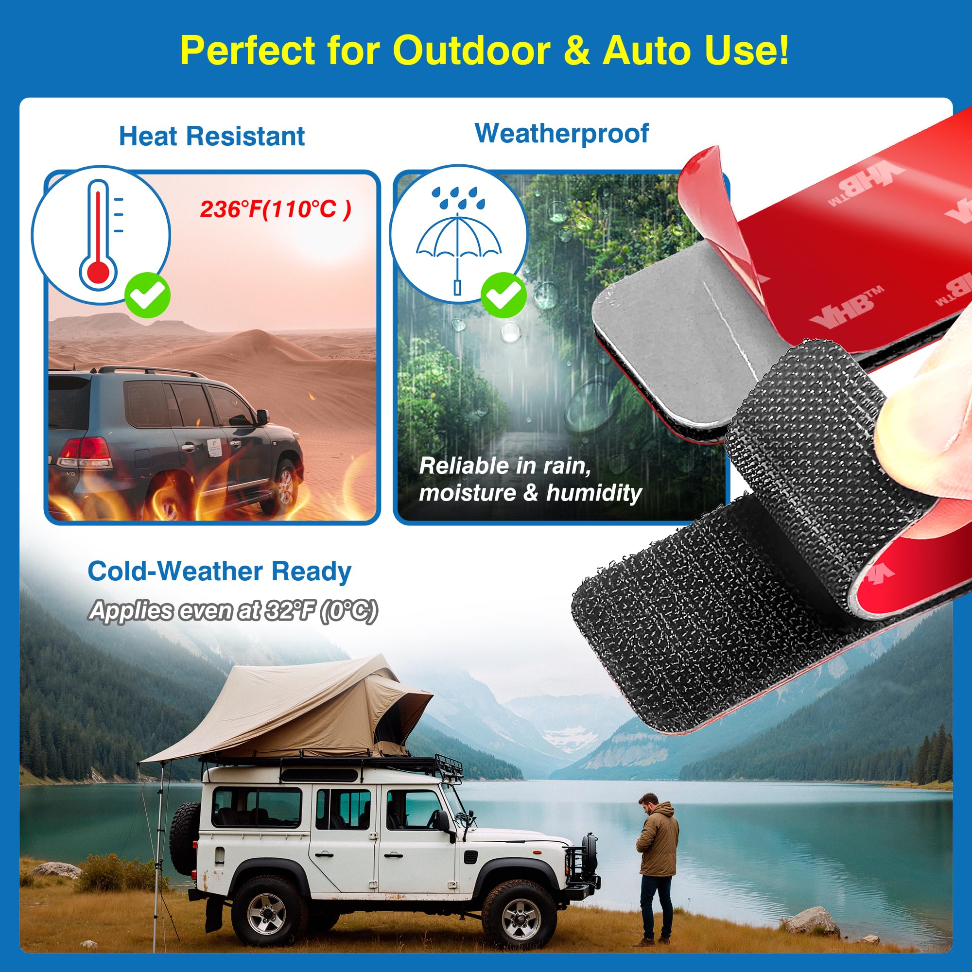 heat resistant adhesive strips up to 110 C