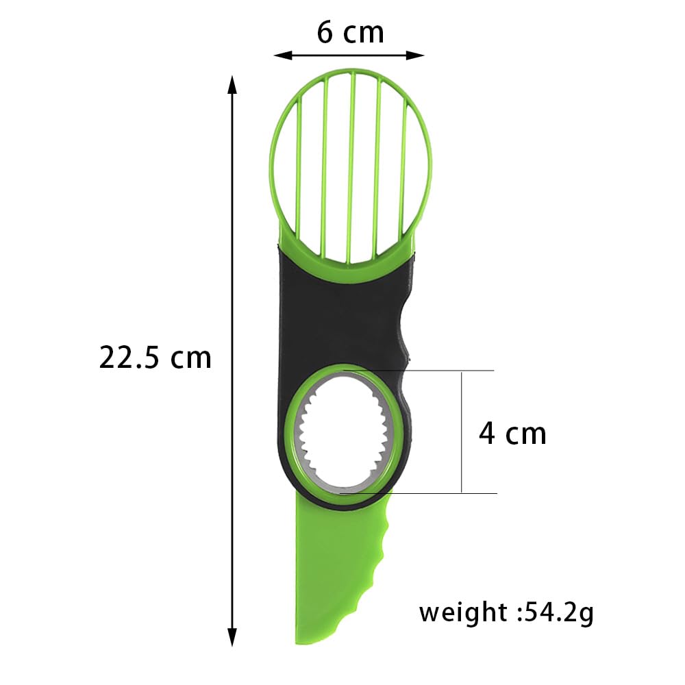 Avocado slicer corer paring knife set on white background image