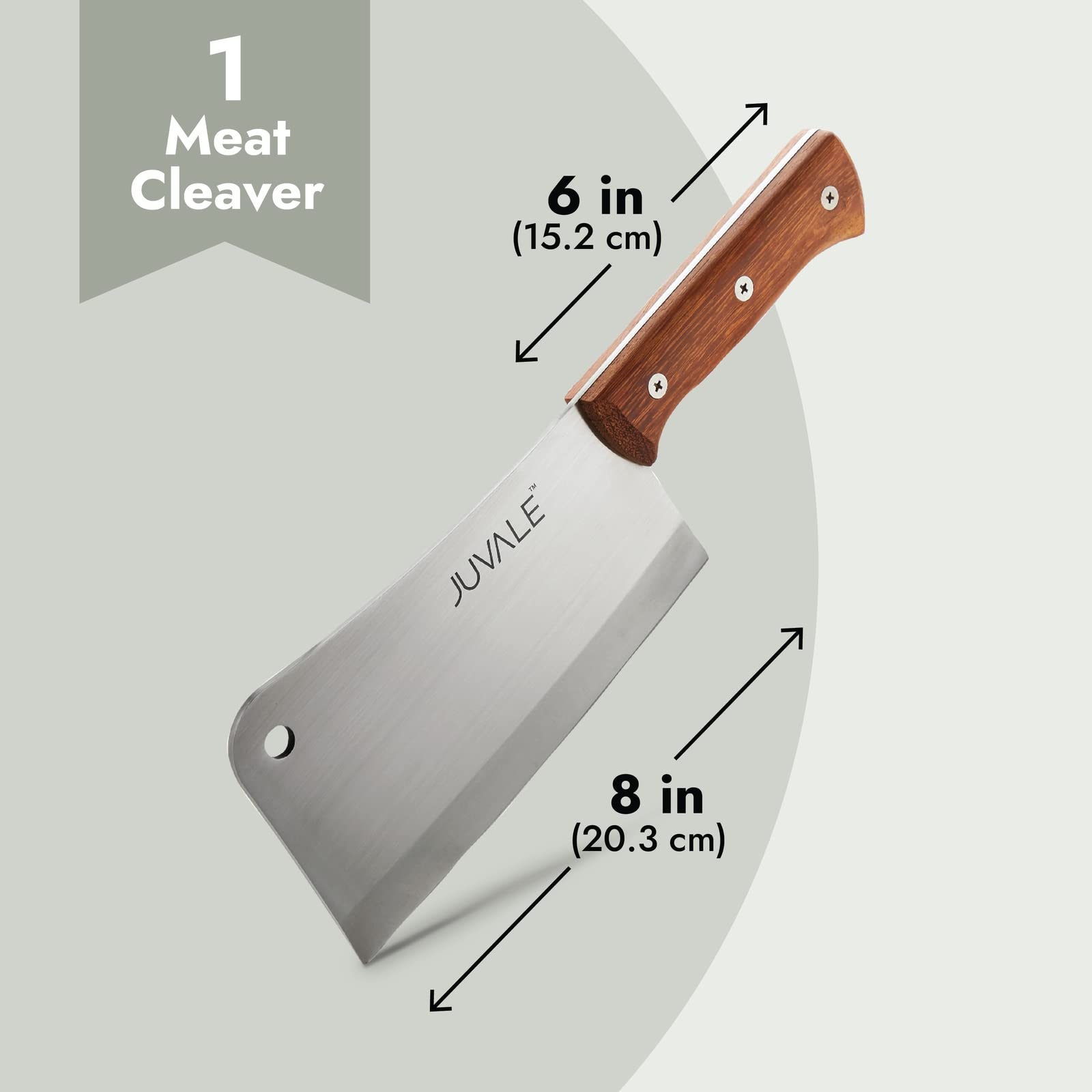 Heavy duty Juvale butcher knife stainless steel cleaver