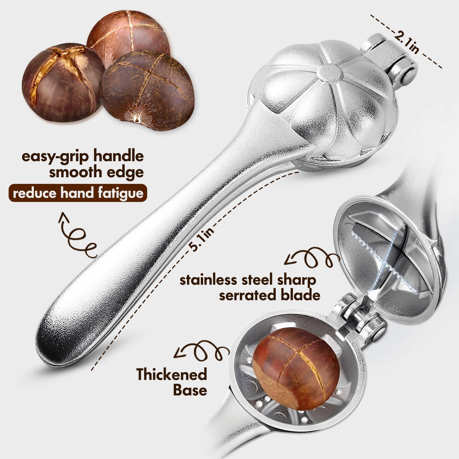 Heavy Duty Chestnut Opener designed for tough shells