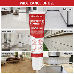 heavy duty construction adhesive applying to tile and subfloor