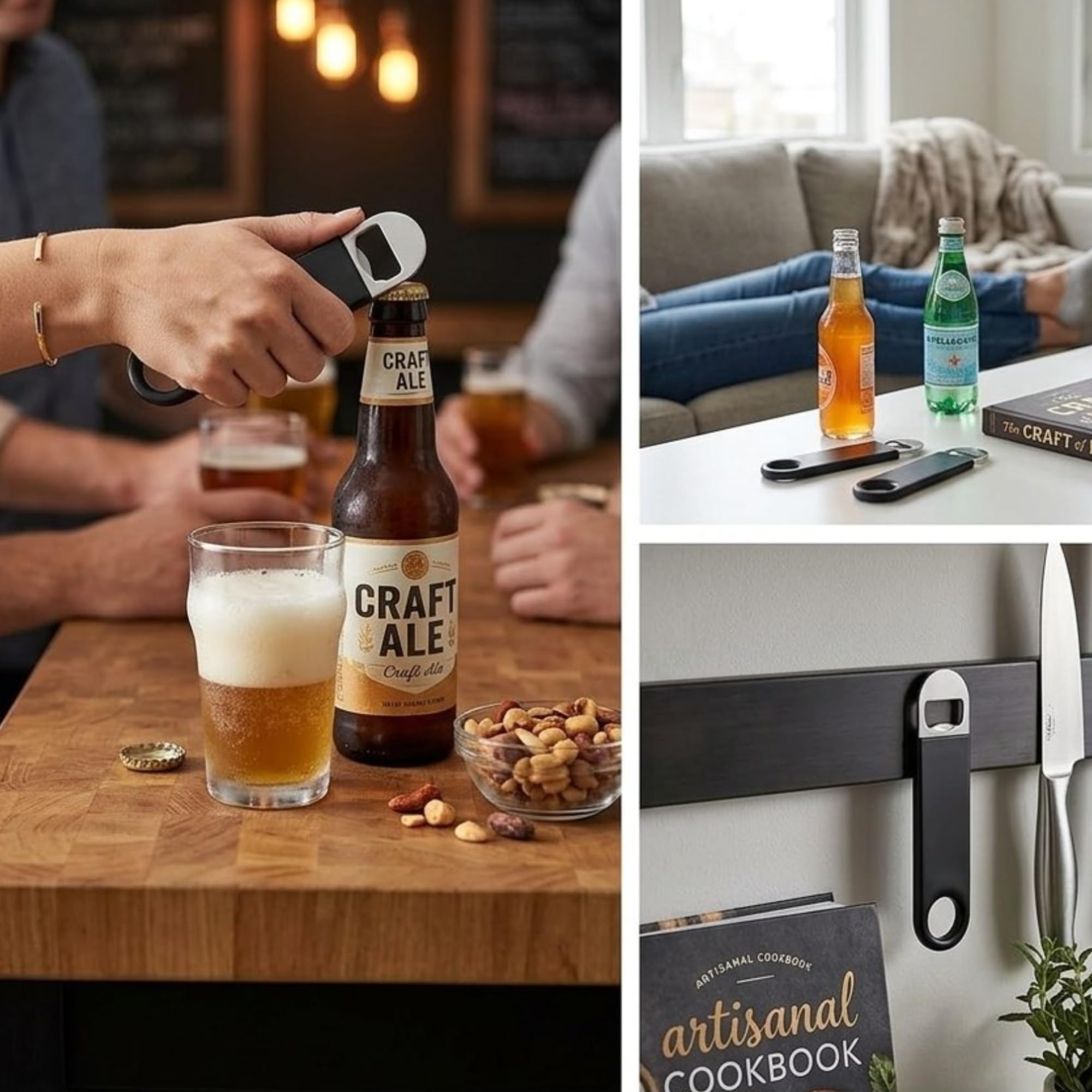 Draft day black bottle opener image