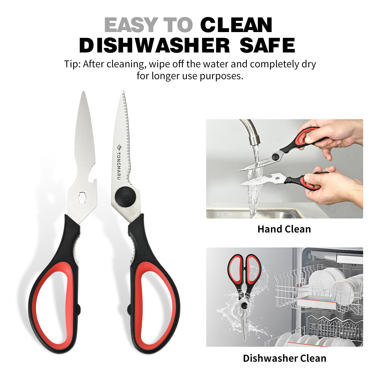 Detachable all purpose scissors kitchen tool