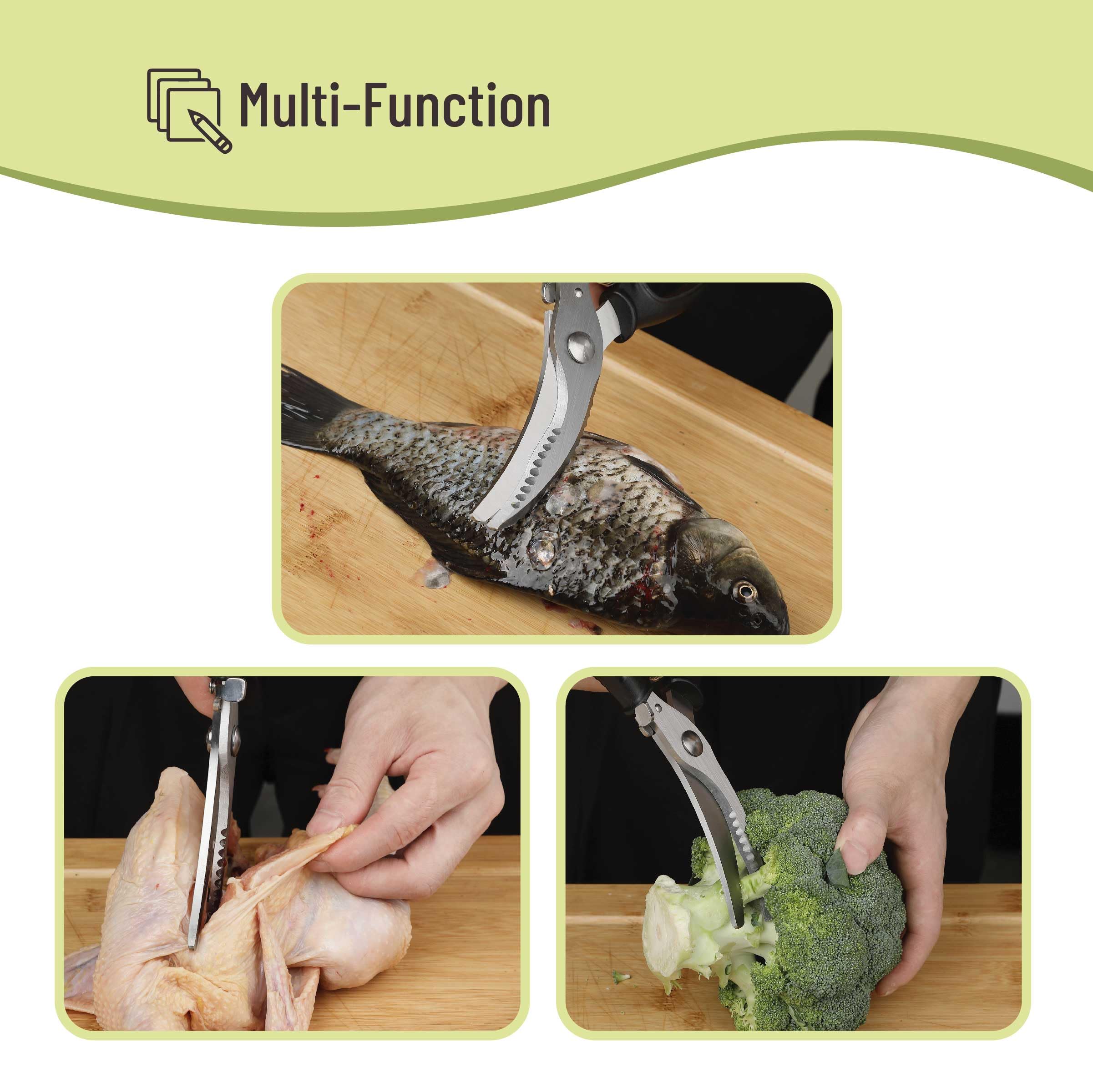 Durable stainless steel blades for poultry and meat