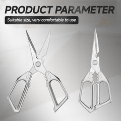 ergonomic handle kitchen shears left or right handed use