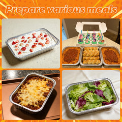 8x12.4x1.9 inch heavy thick aluminum foil pan