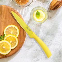 Paring knife by hecef color coded non-stick blade