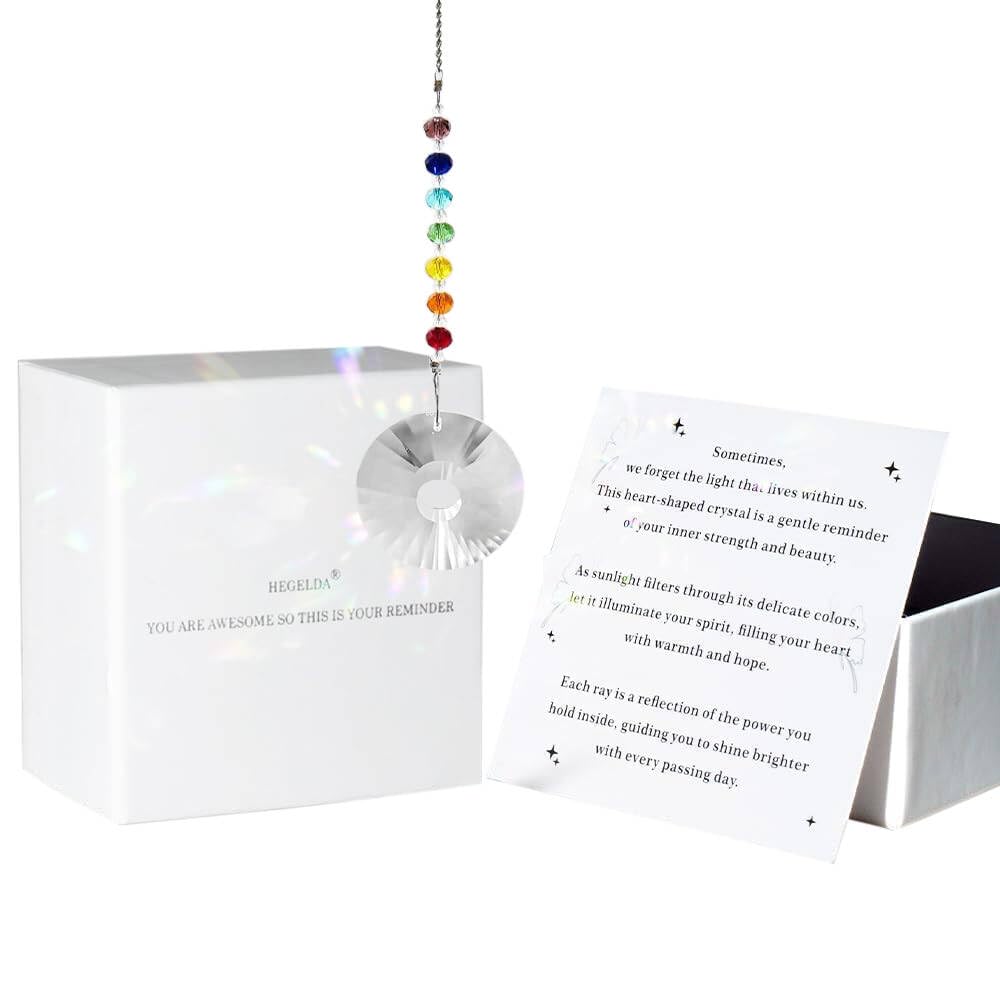 Hegelda crystal suncatcher gift for women friendship