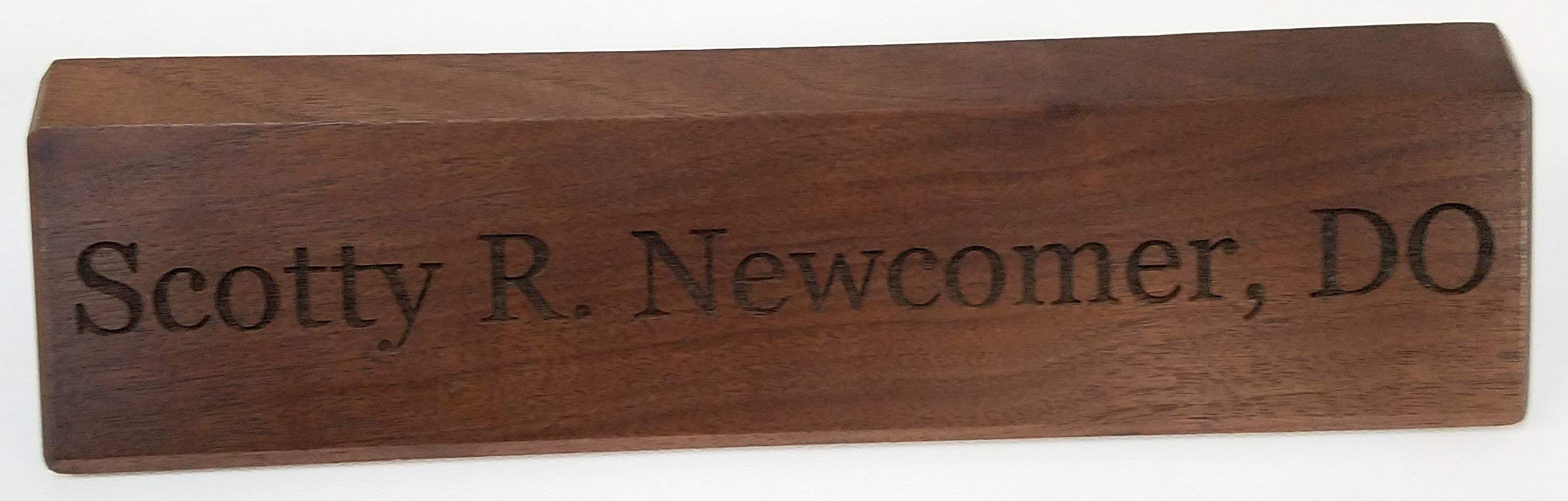 Nameplate with height 1.75 inches depth 2.375 inches