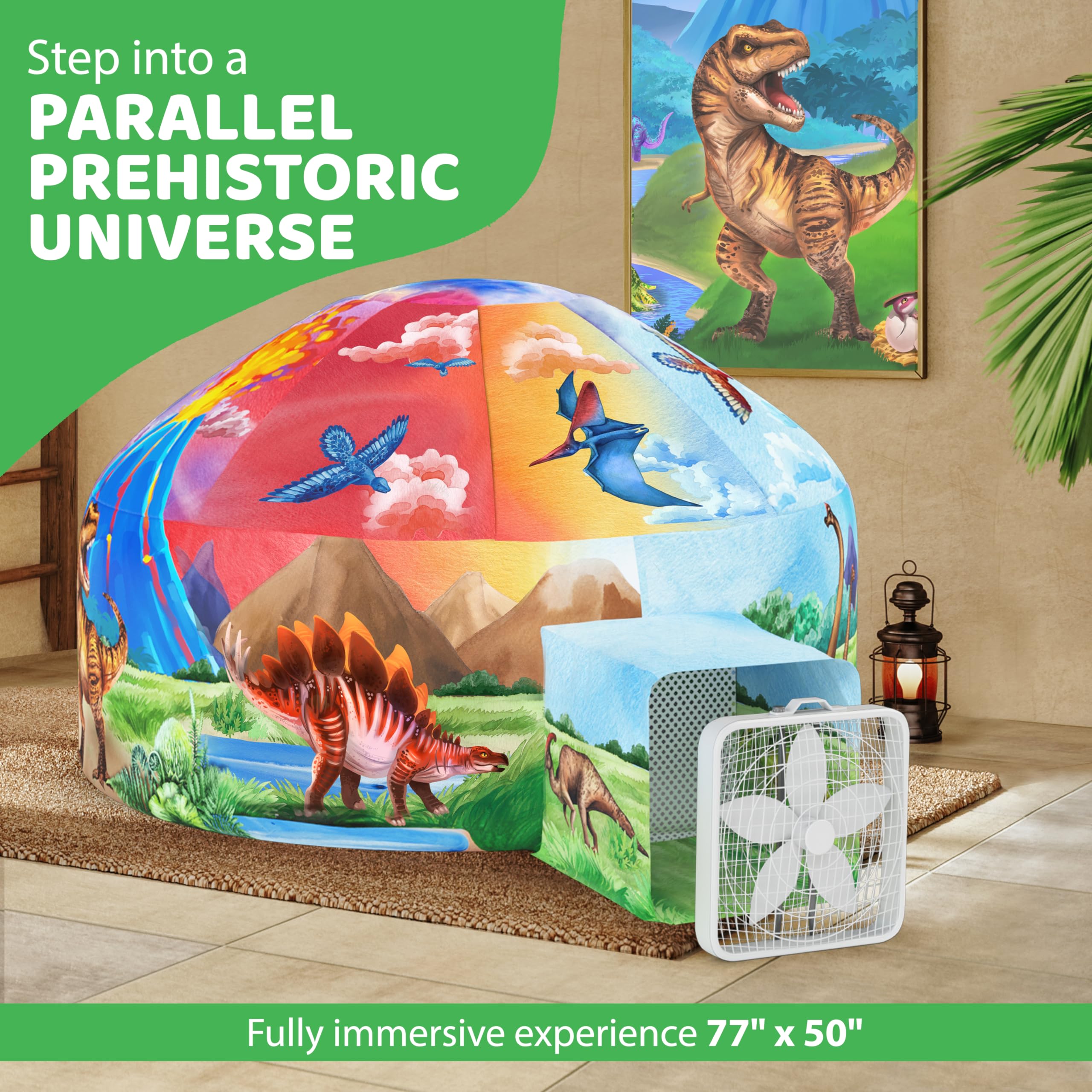 Fan not included note on product packaging