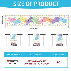 13x72 inch Easter Rabbit Table Runner by Heirloom Haven