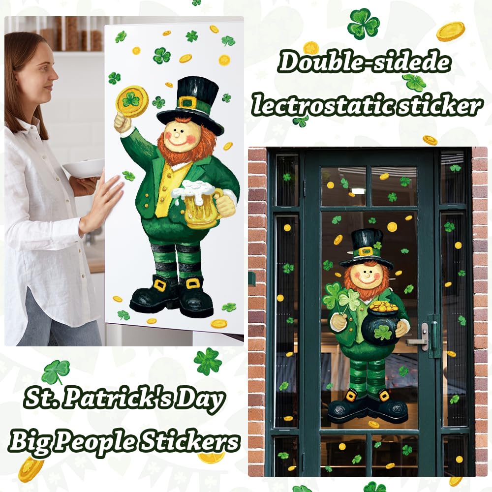 PVC window clings for St Patrick's Day by Heirloom Haven