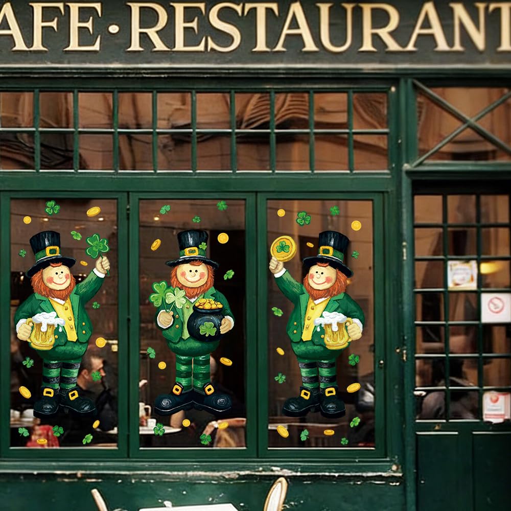 Three Leprechaun styles with Shamrock designs