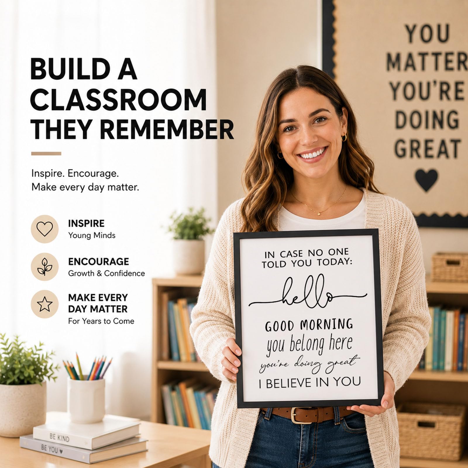 Back to school wall art for high school and middle school