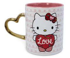 Hello Kitty mug close up heart motif
