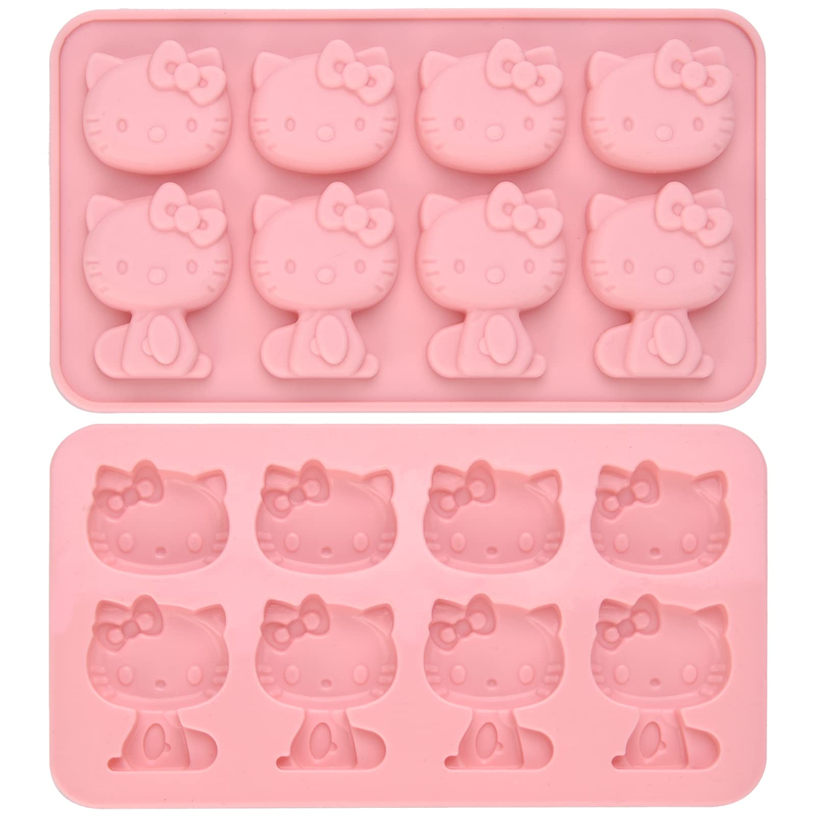 Hello Kitty silicone molds pink 2 pack