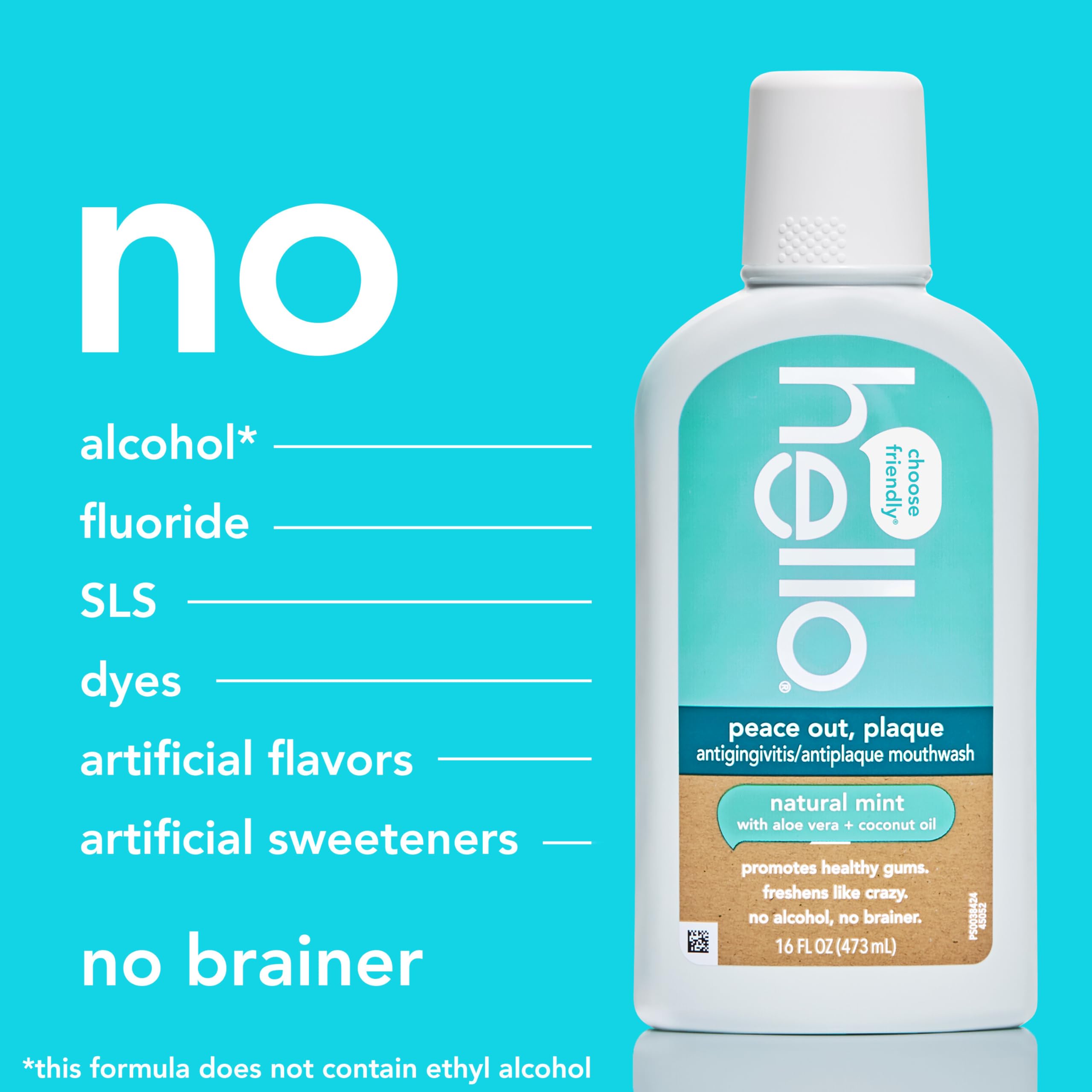 Antigingivitis antiplaque mouthwash for healthy gums