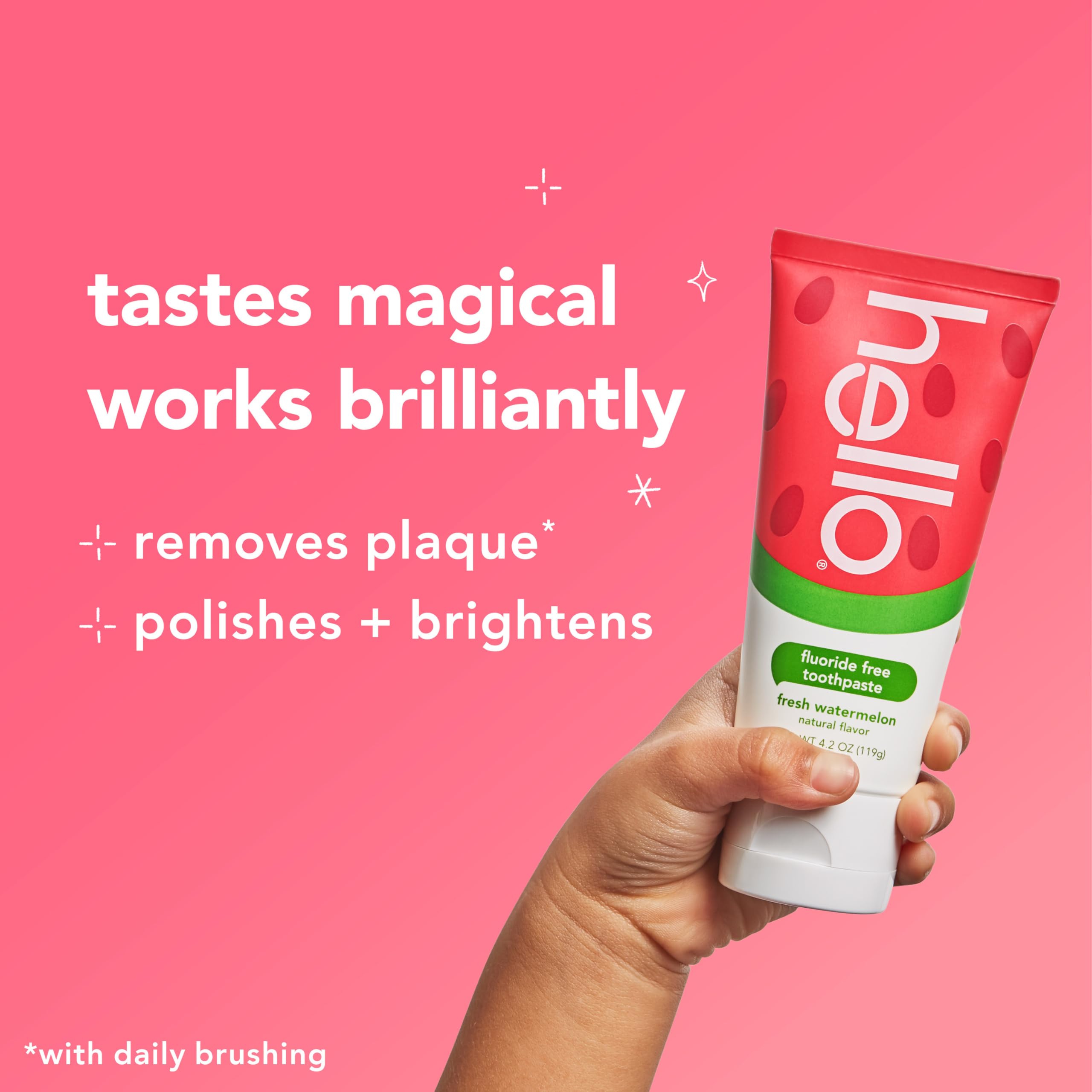 Gluten free SLS free toothpaste hello watermelon kids packaging