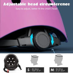 Adjustable kids helmet with 11 vents