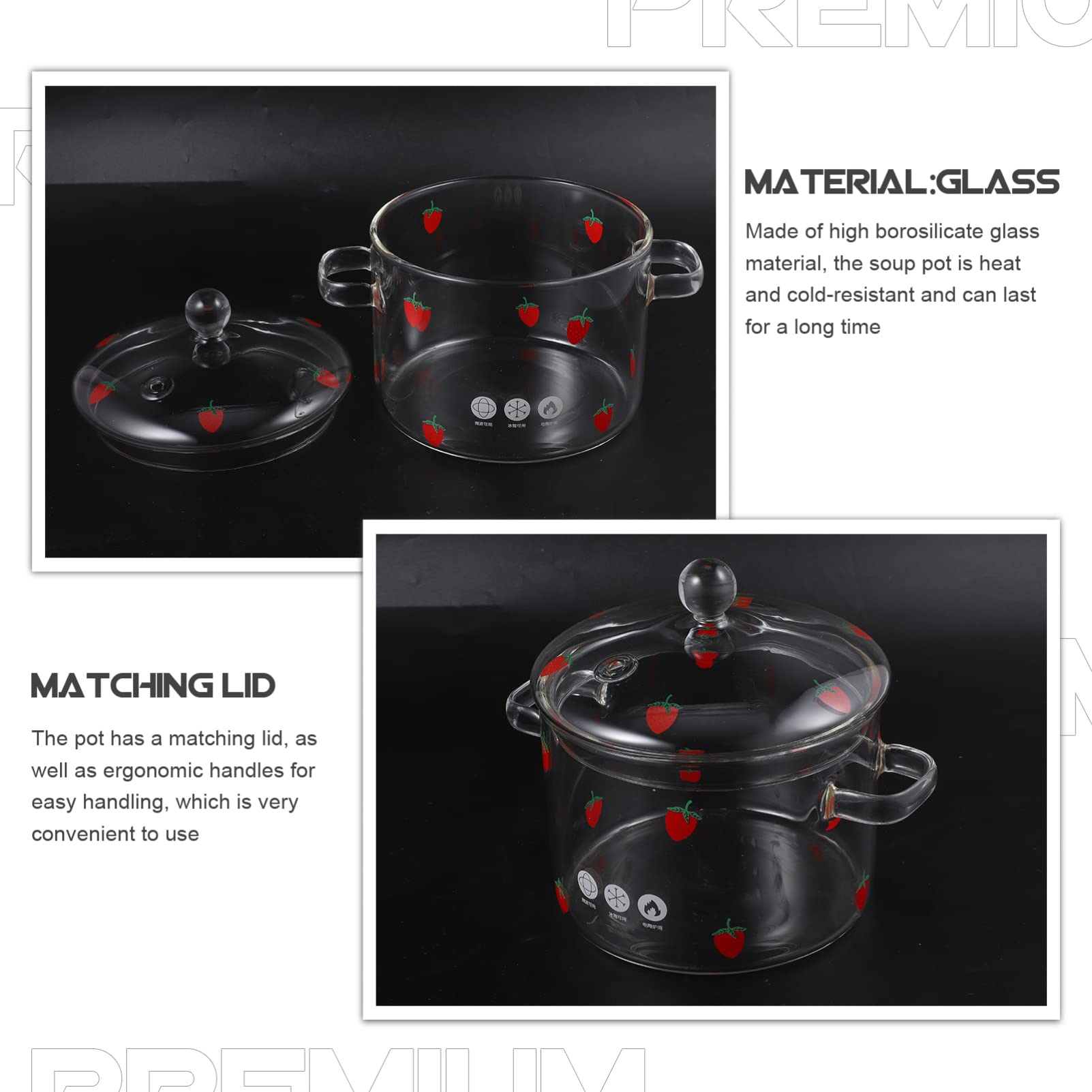 Ramen pot made by Hemoton glass cookware