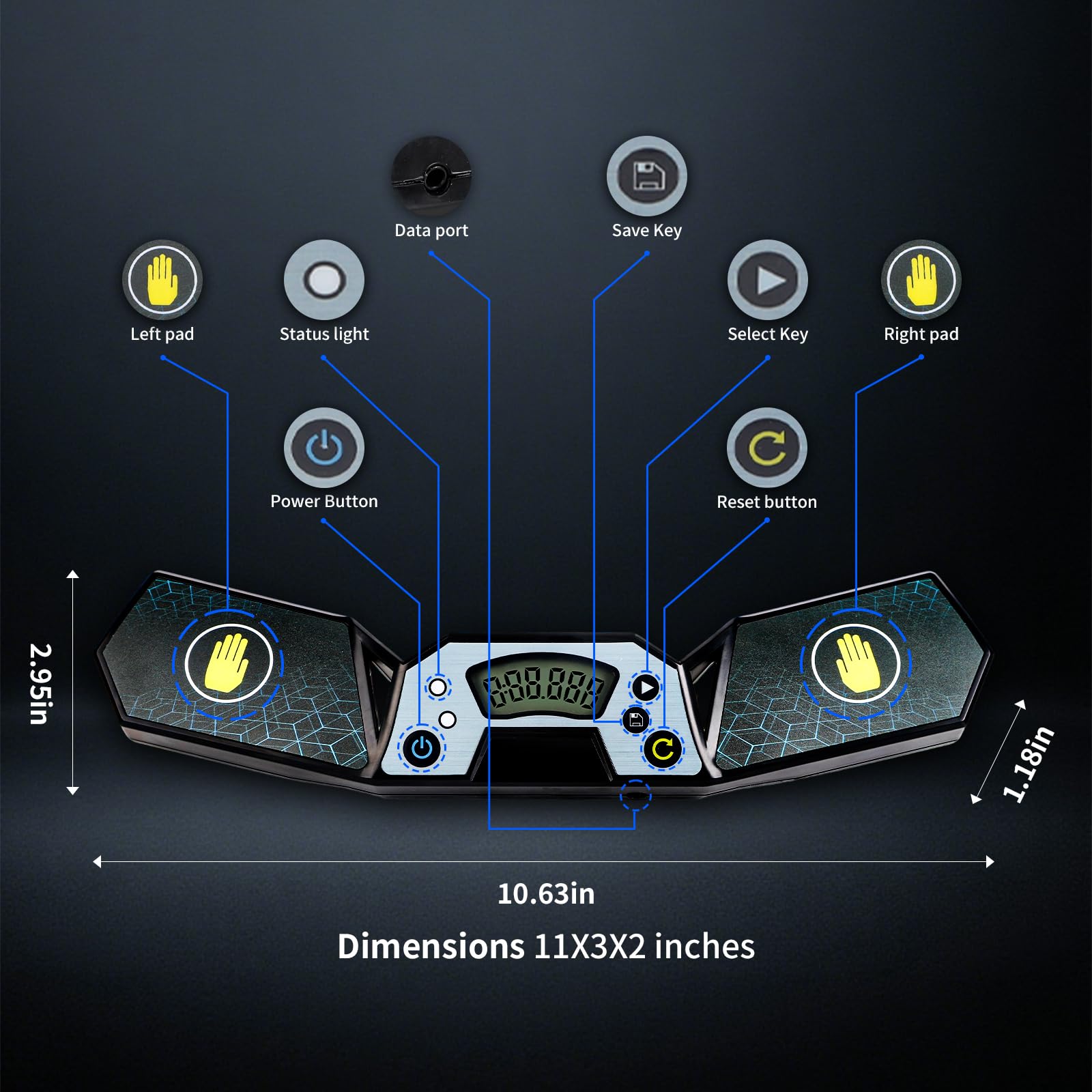 Cube timer touch control close up
