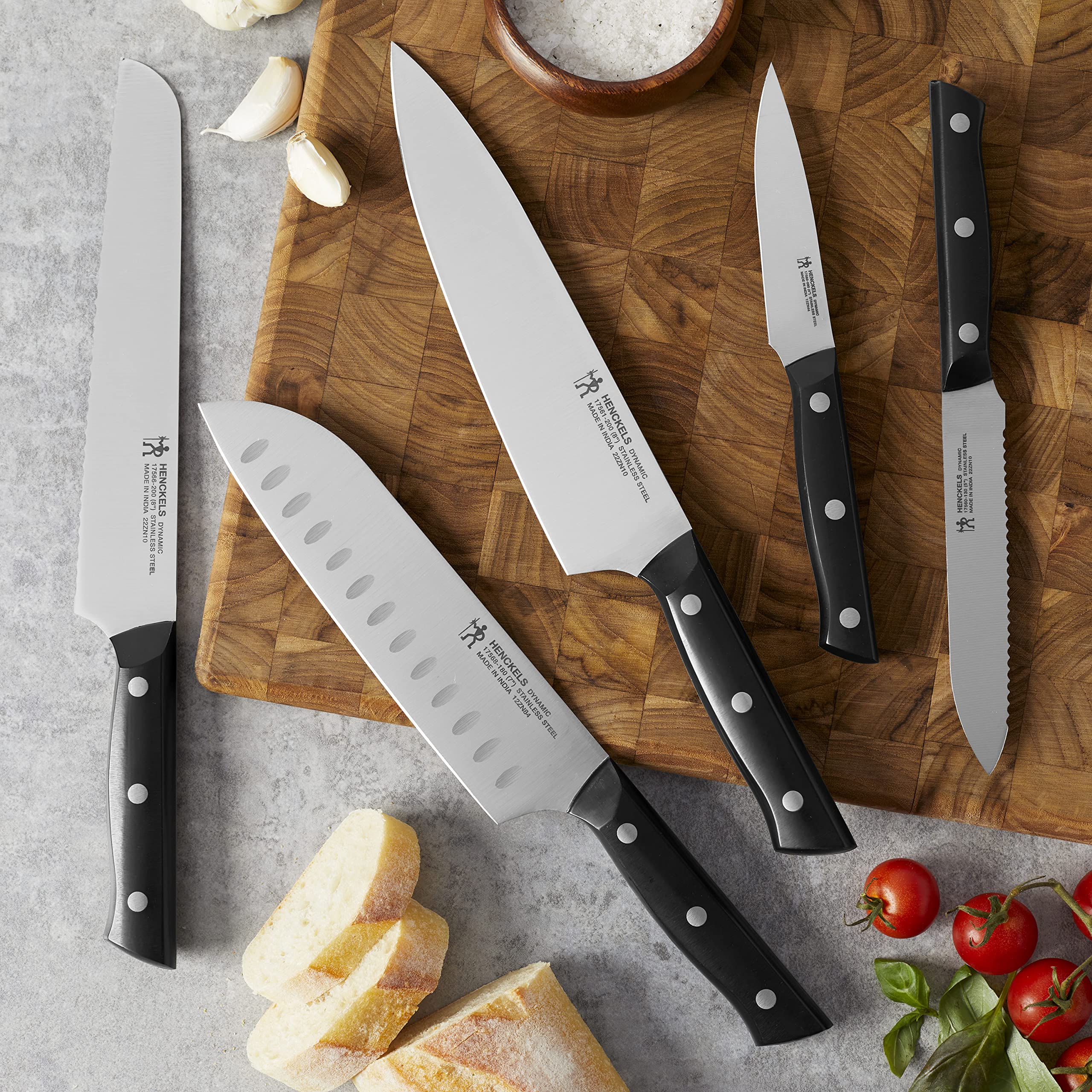 Henckels Dynamic 7 inch hollow edge santoku knife