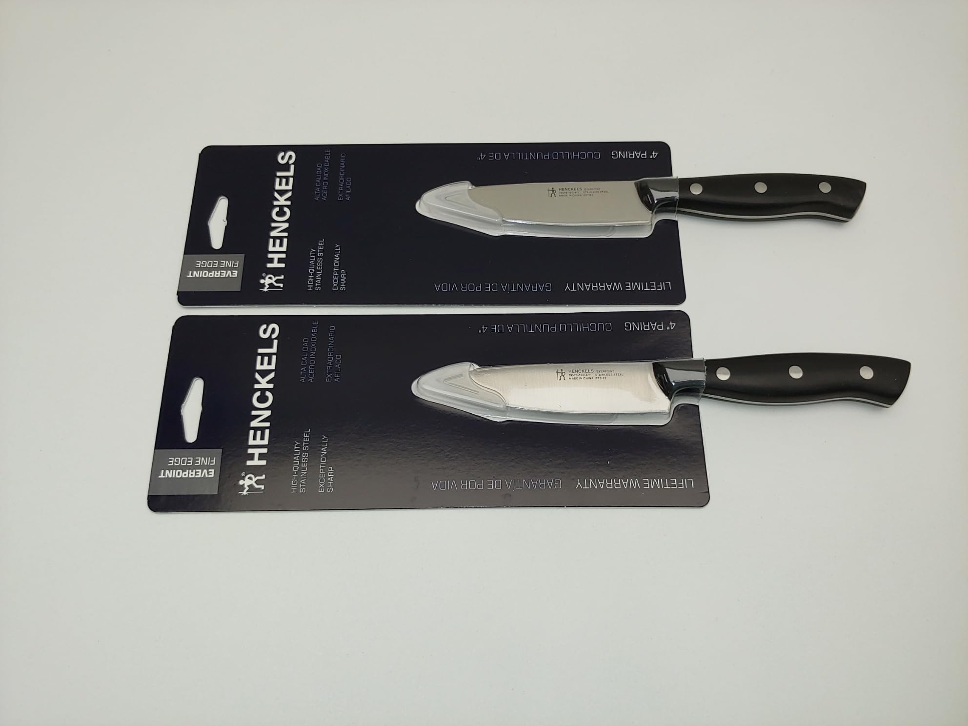 Two paring knives from Henckels Everpoint set