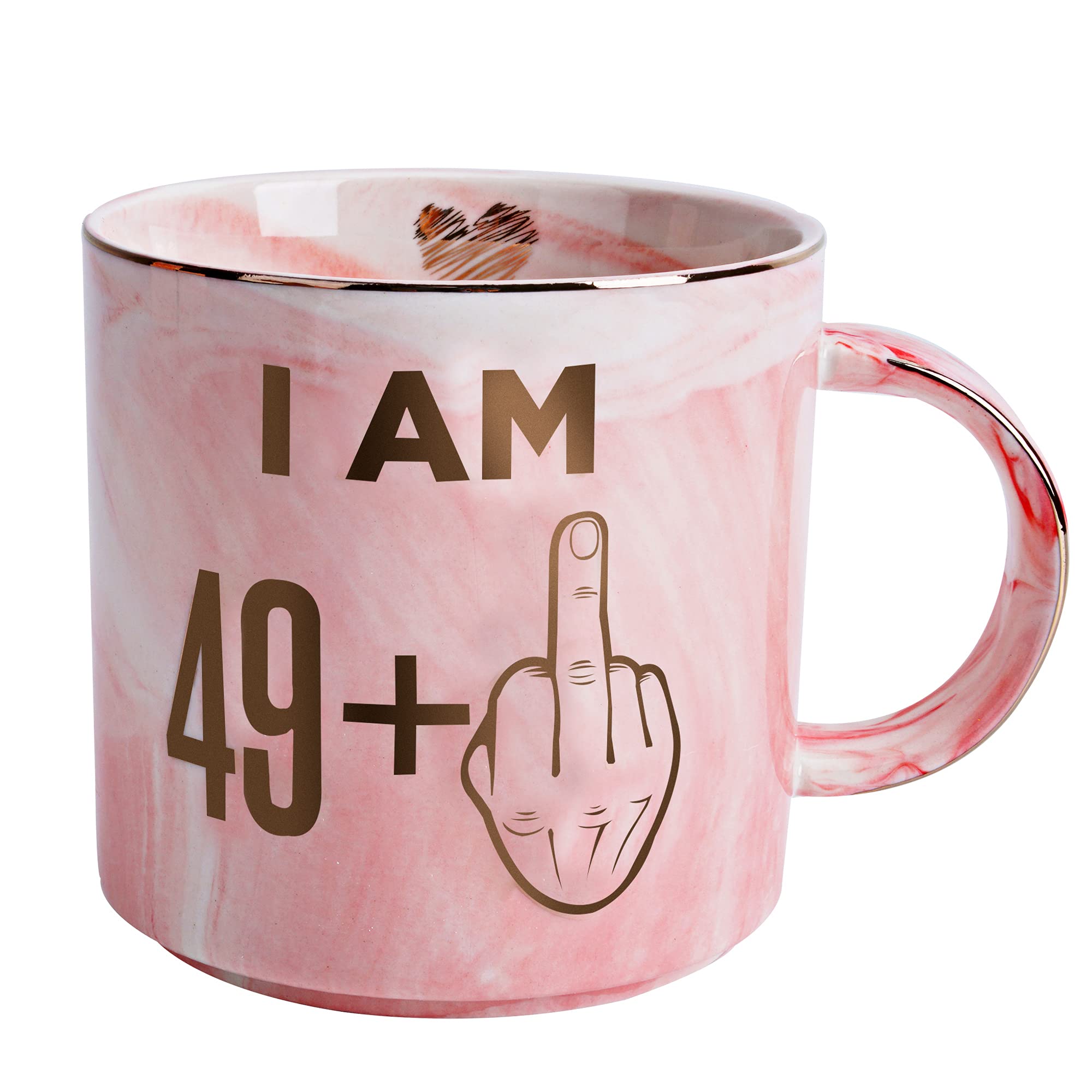 Hendson pink marble mug 11.5oz ceramic coffee cup