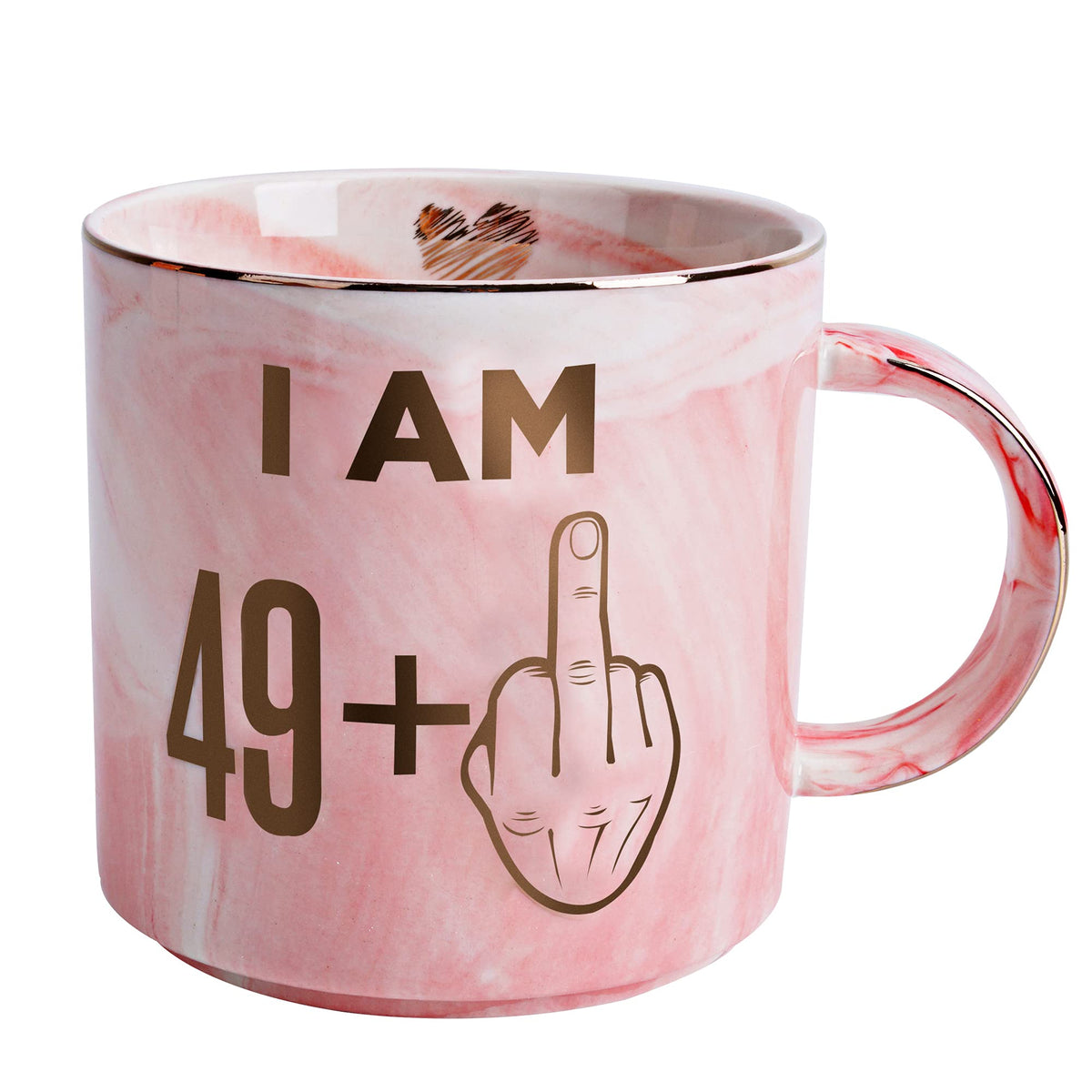 Hendson pink marble mug 11.5oz ceramic coffee cup