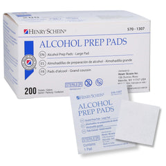 Henry Schein Large Prep Pads 200 count packaging