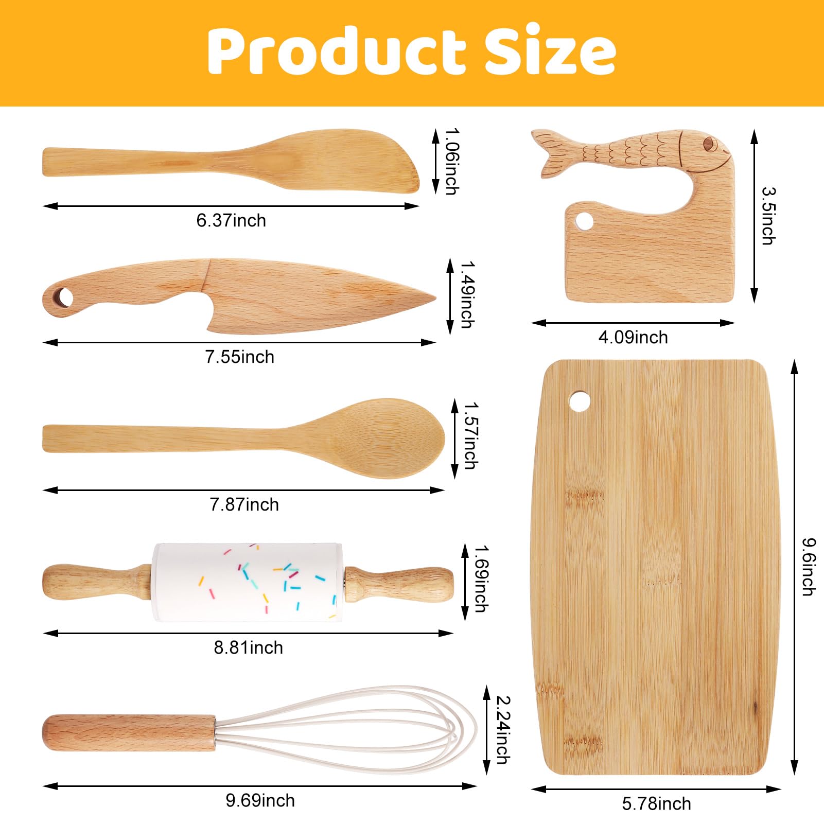HEQU spoon included in toddler kitchen set