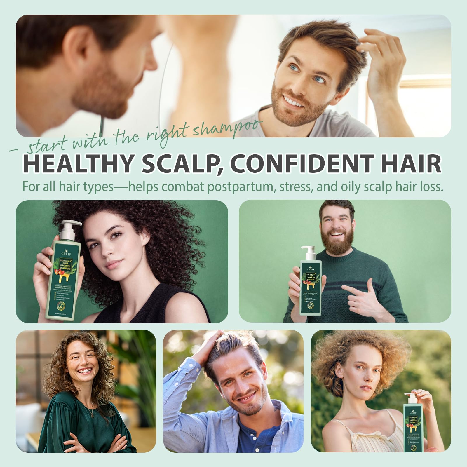 herbal hair growth shampoo with natural extracts