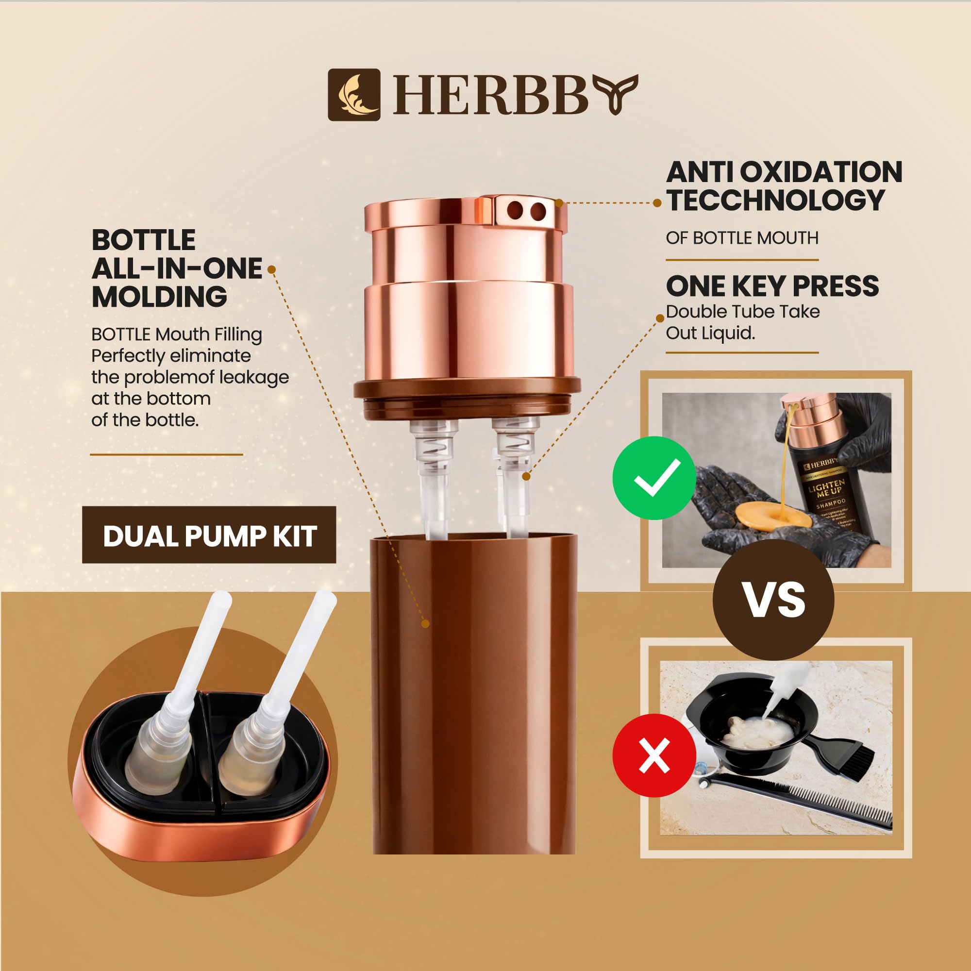 250ml bottle shown for home use with HERBBY