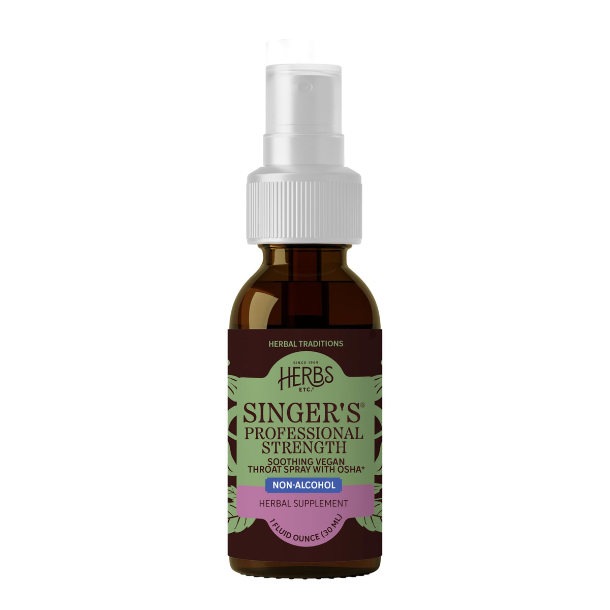 Herbs Etc Singer's Saving Grace Professional Strength Spray 1 fl oz bottle