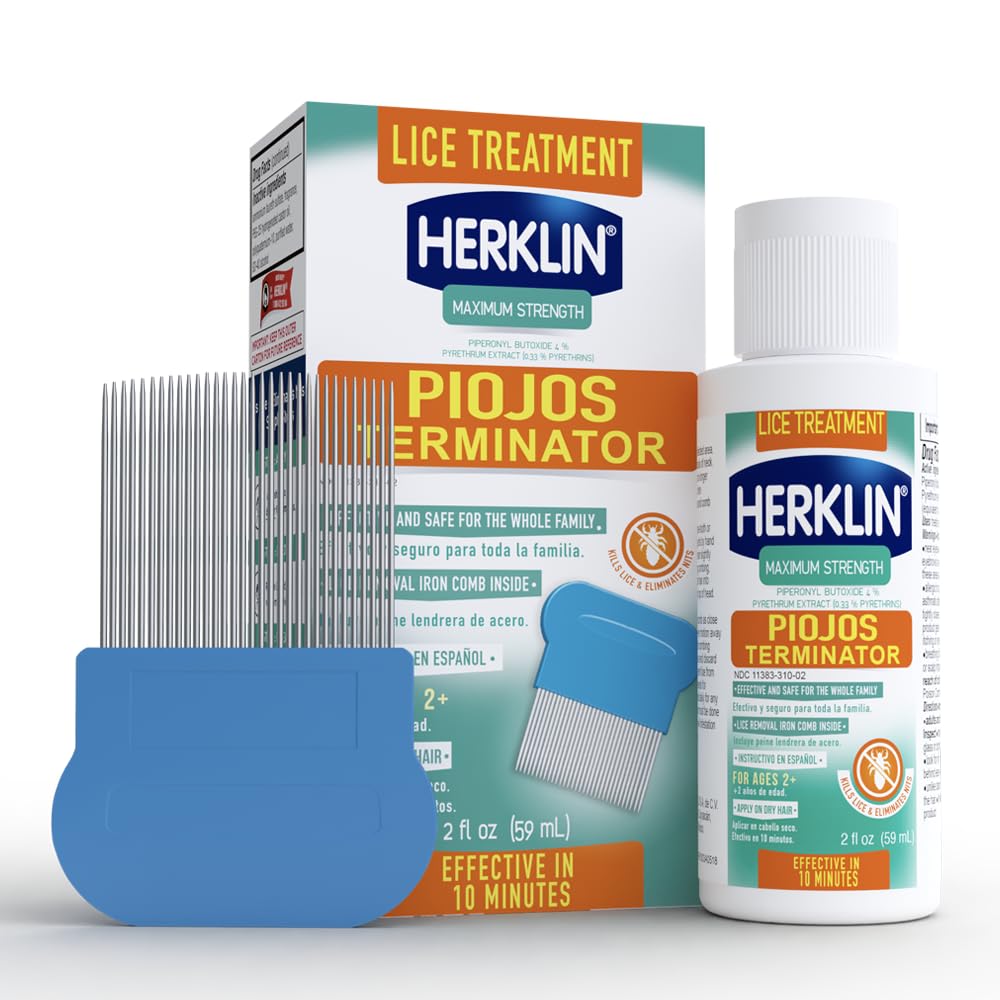 Herklin Lice Treatment Shampoo bottle 2oz