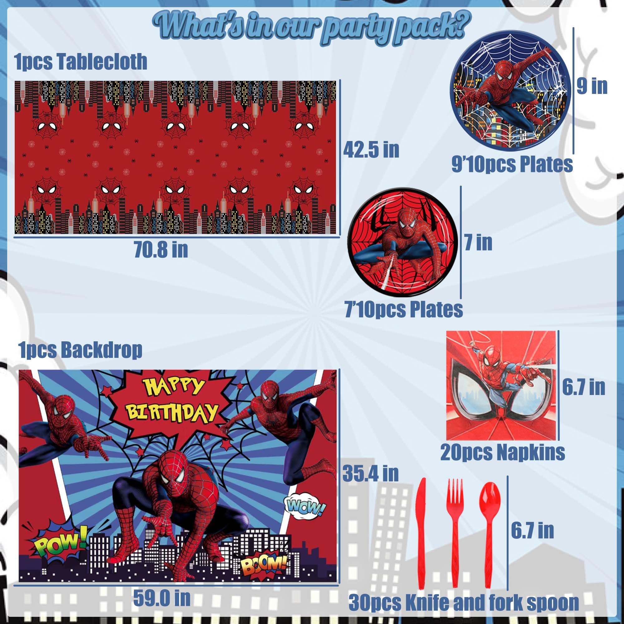 Backdrop for Hero Themed Birthday Party Decorations Set