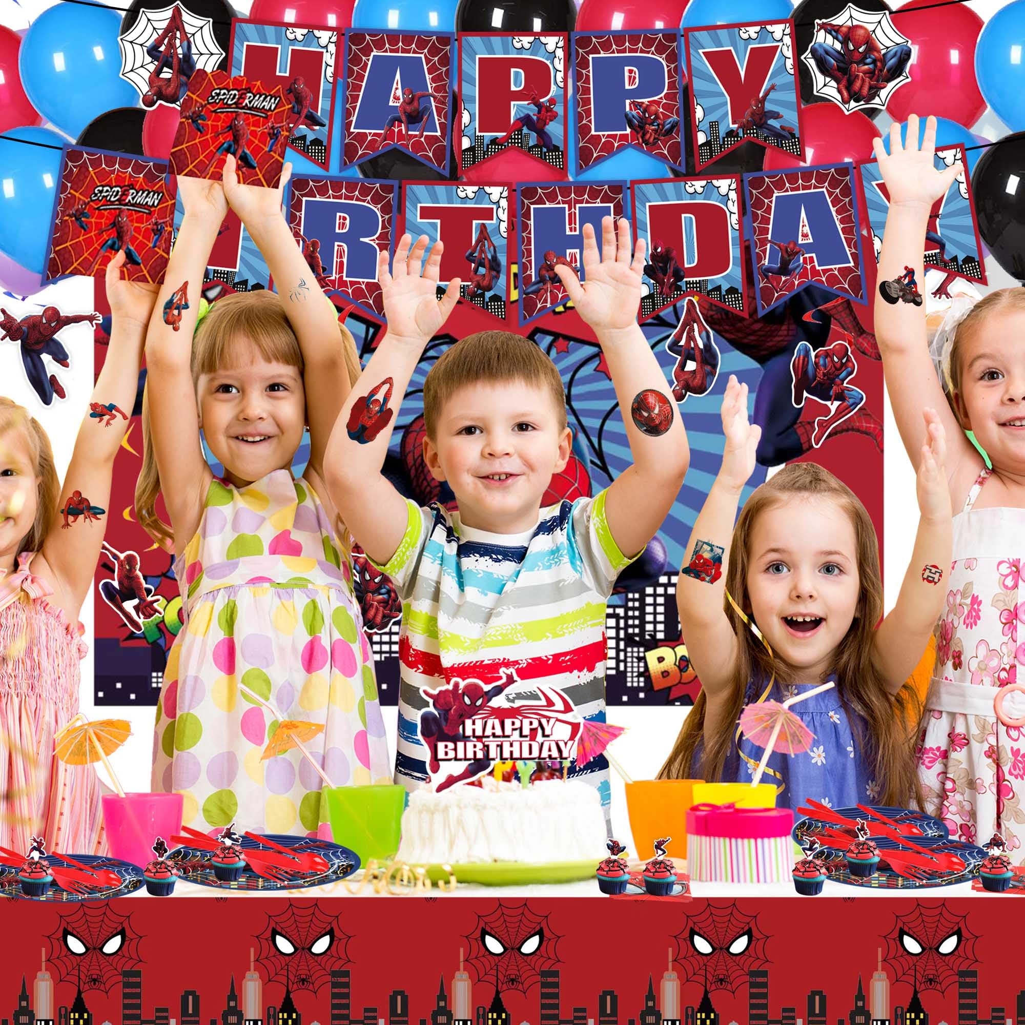 Cake topper for Hero Themed Birthday Party Decorations Set