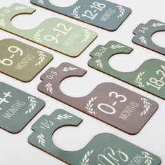 Wooden baby closet dividers for newborn to 24 months image