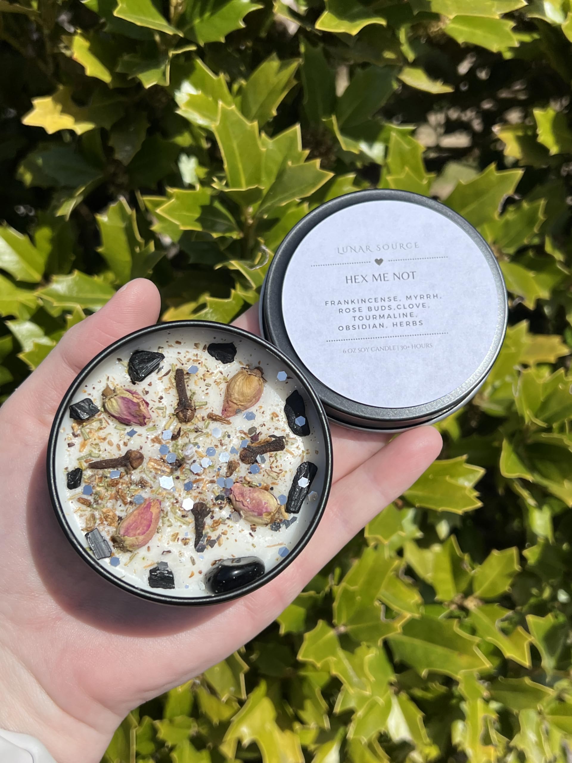 Hex Remover Curse Break Uncrossing Candle 8oz silver tin