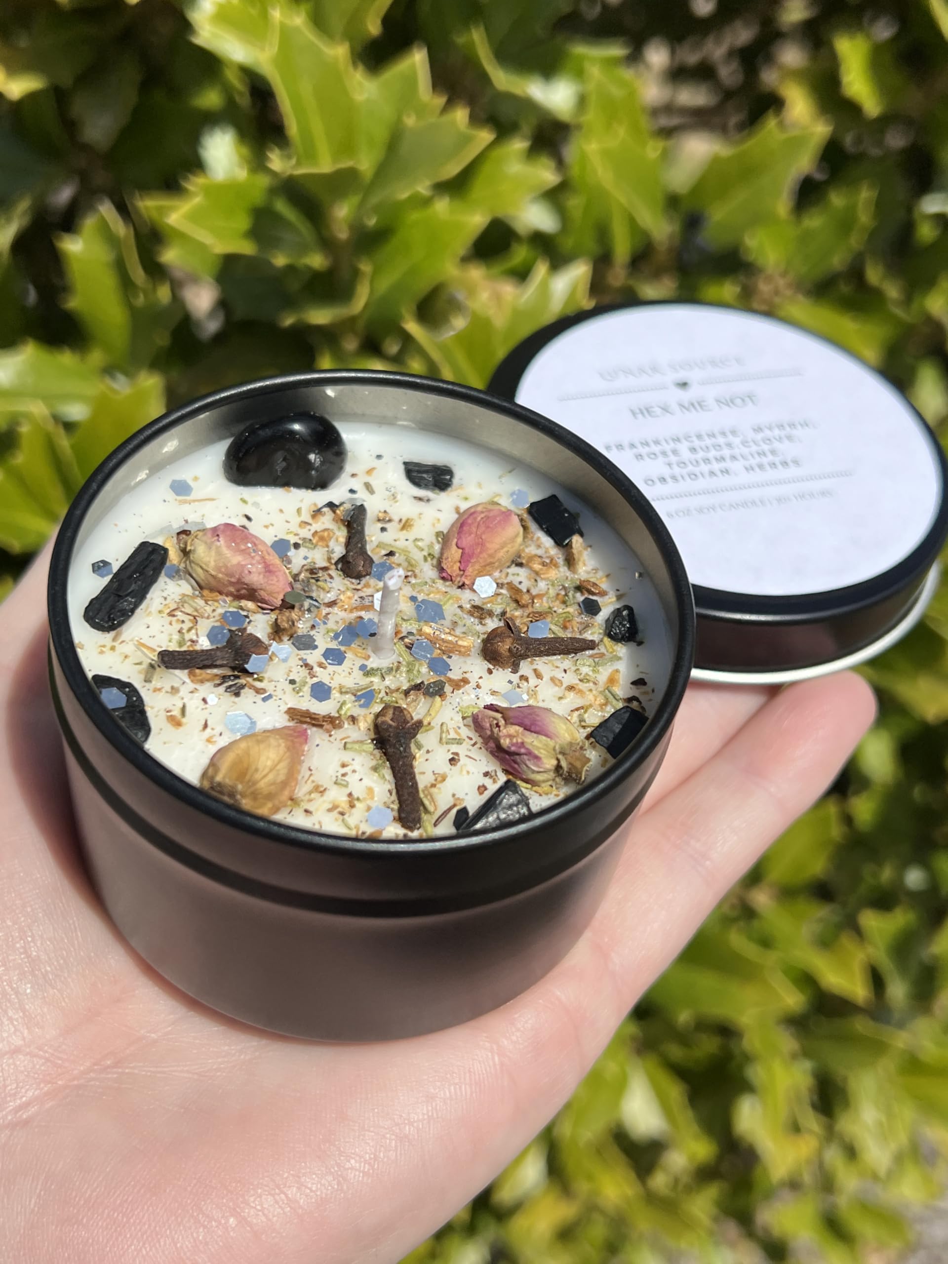 Hand poured ritual candle for altars and spells